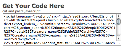 Example generated javascript