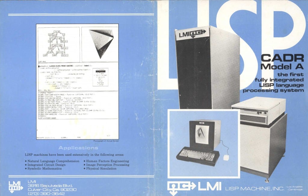 Lisp Machines Inc. brochure